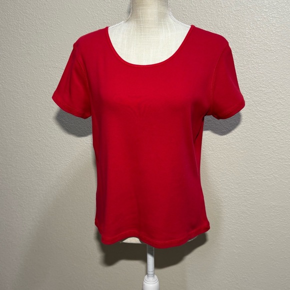 Christopher & Banks Tops - Christopher & Banks - Bold Red Short Sleeve Top - Size XL